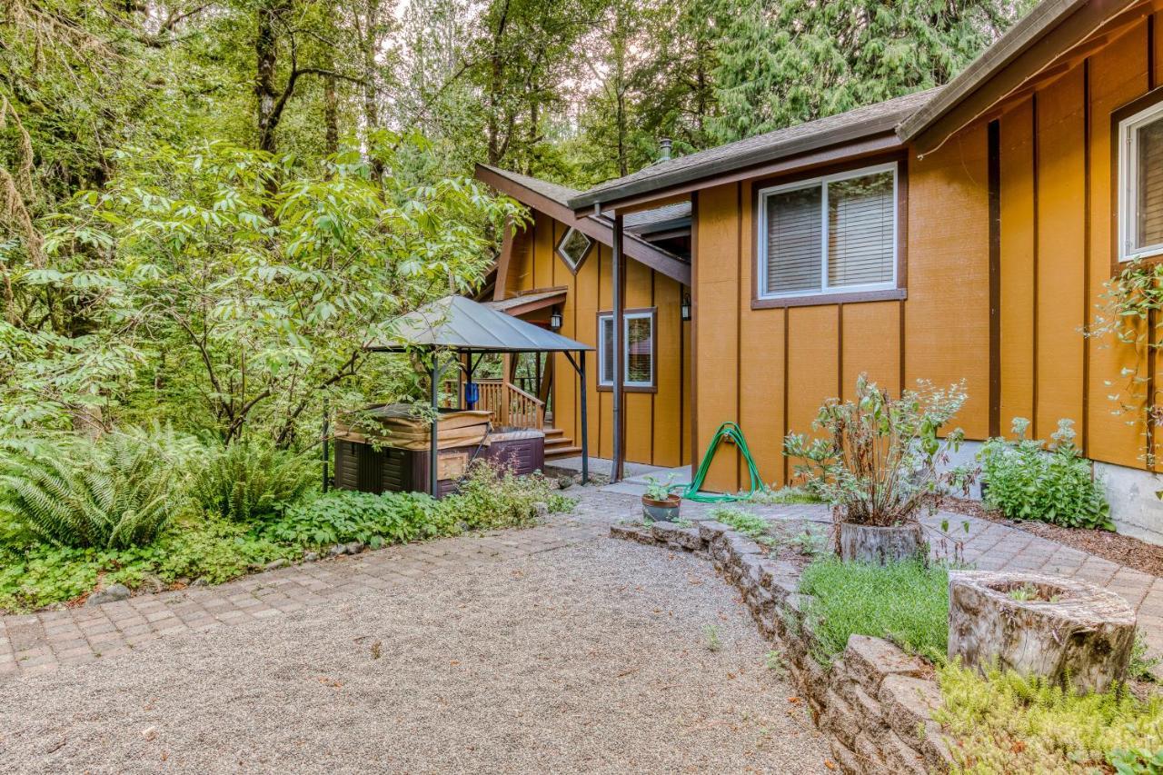 Creekside Cabin Rhododendron Extérieur photo