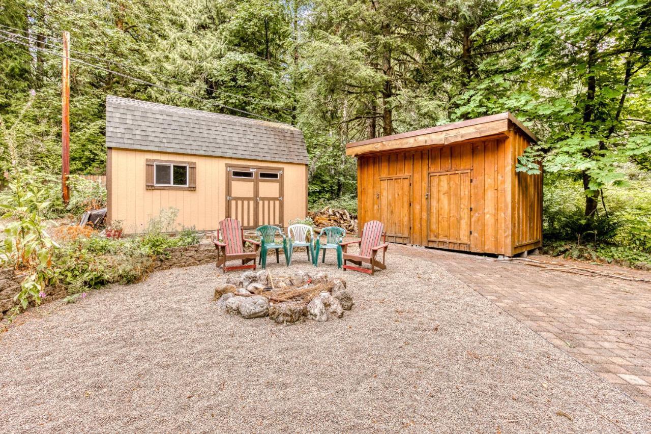 Creekside Cabin Rhododendron Extérieur photo