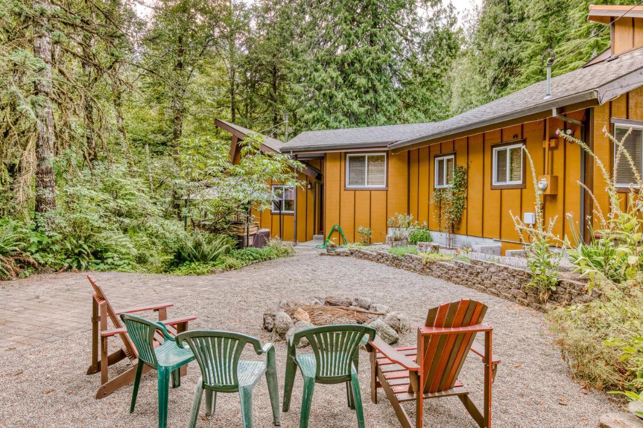 Creekside Cabin Rhododendron Extérieur photo