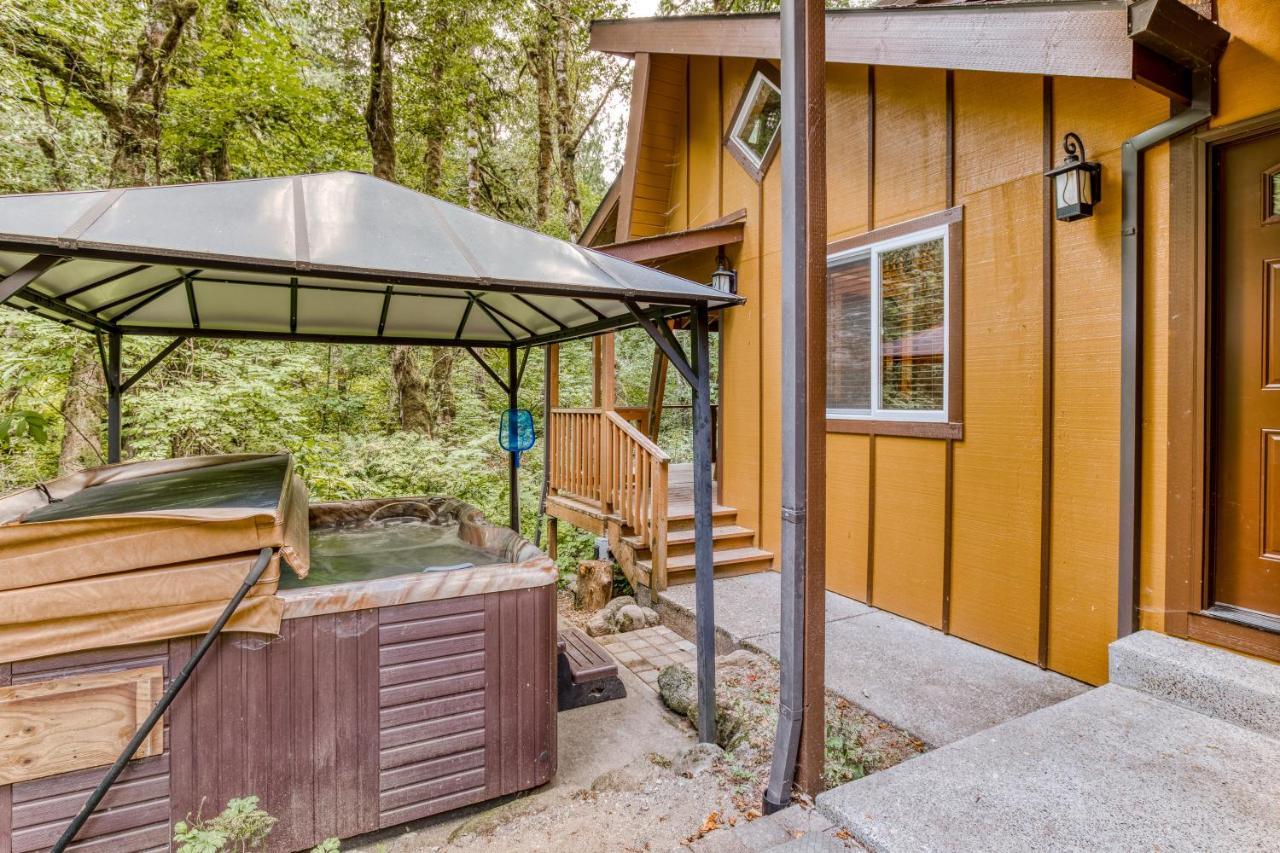 Creekside Cabin Rhododendron Extérieur photo