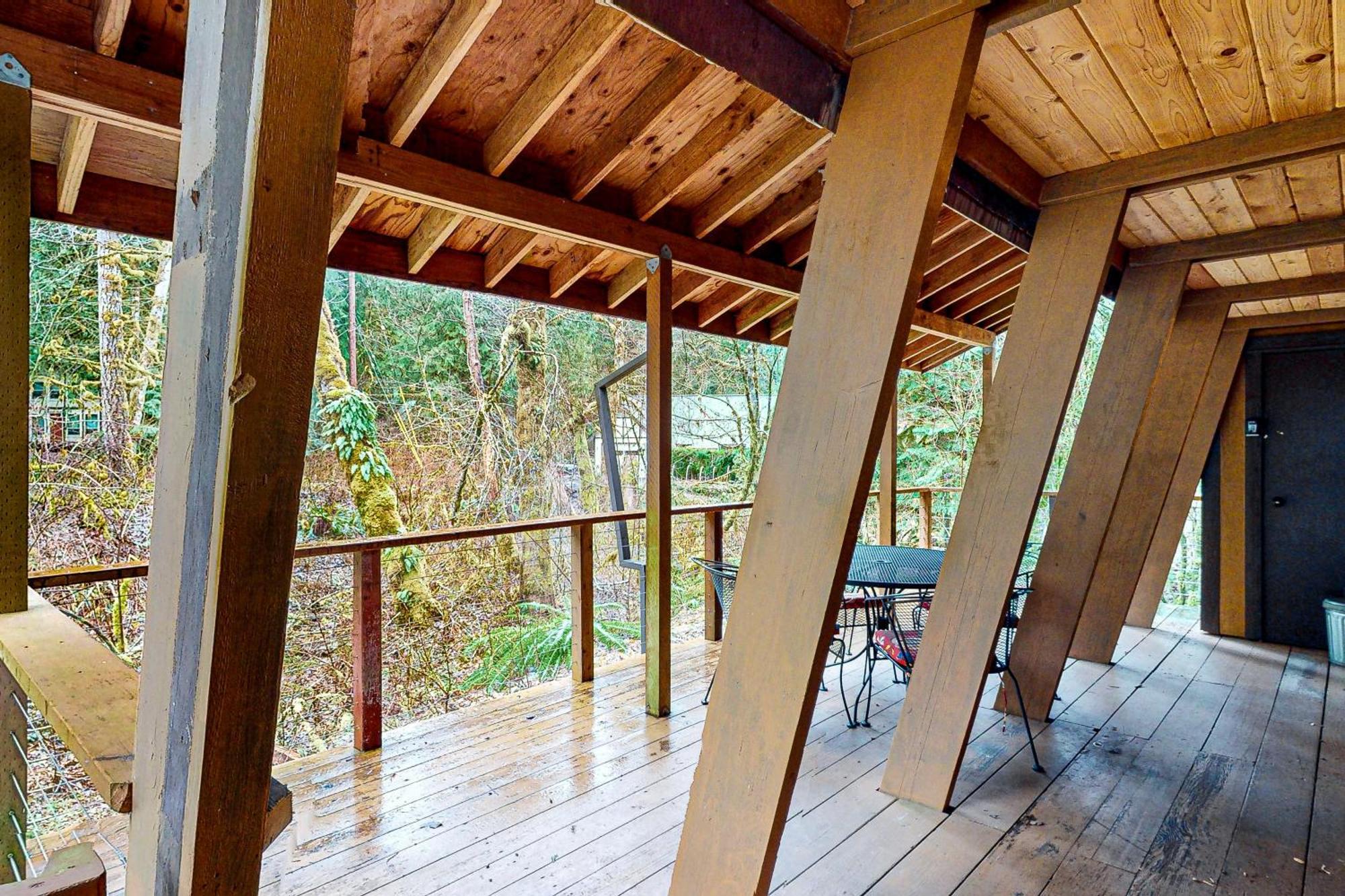 Creekside Cabin Rhododendron Extérieur photo