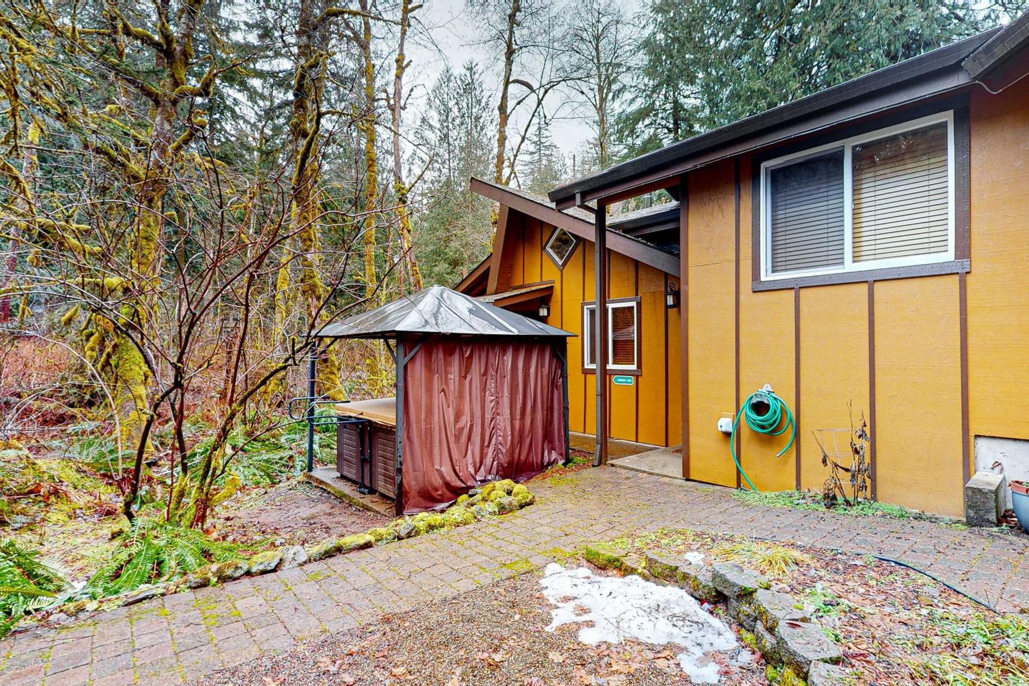 Creekside Cabin Rhododendron Extérieur photo