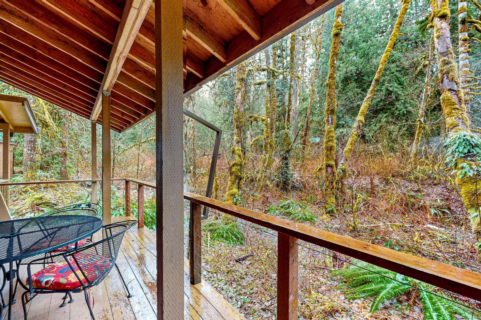 Creekside Cabin Rhododendron Extérieur photo